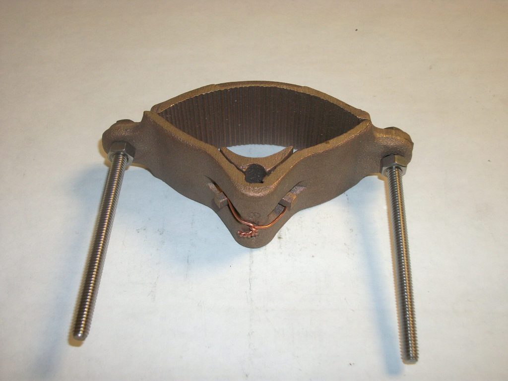 63C Pipe Bonding Clamp Copper Robbins Lightning