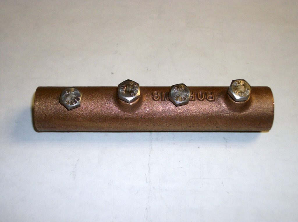 65A Straight Cable Splicer Copper Robbins Lightning
