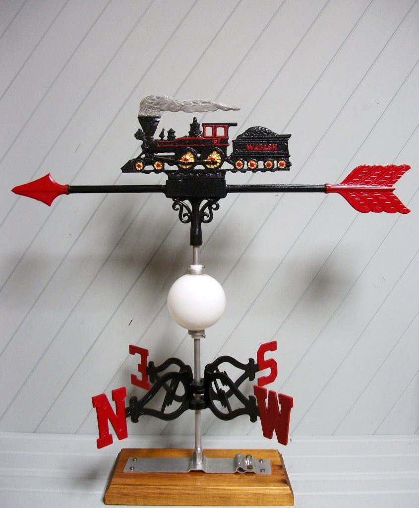 702T Antique Style Weather Vane With Glass Ball Robbins Lightning